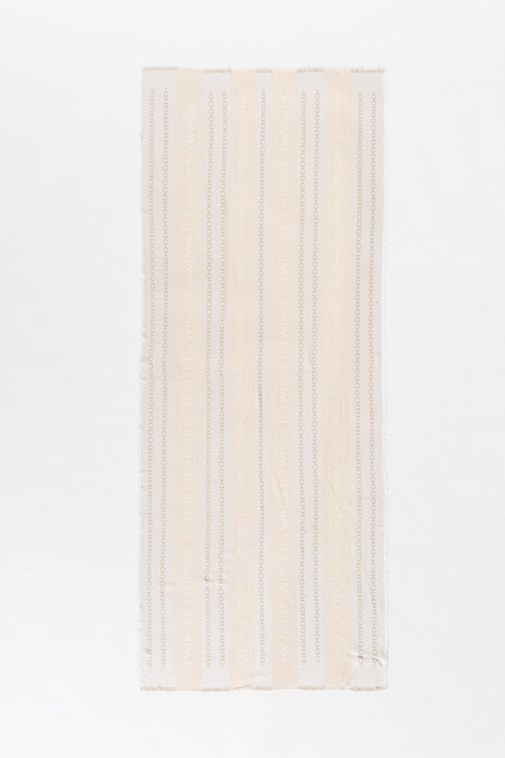 TWINSET Stola Donna Jacquard 262TA4350 Parchment Giglio