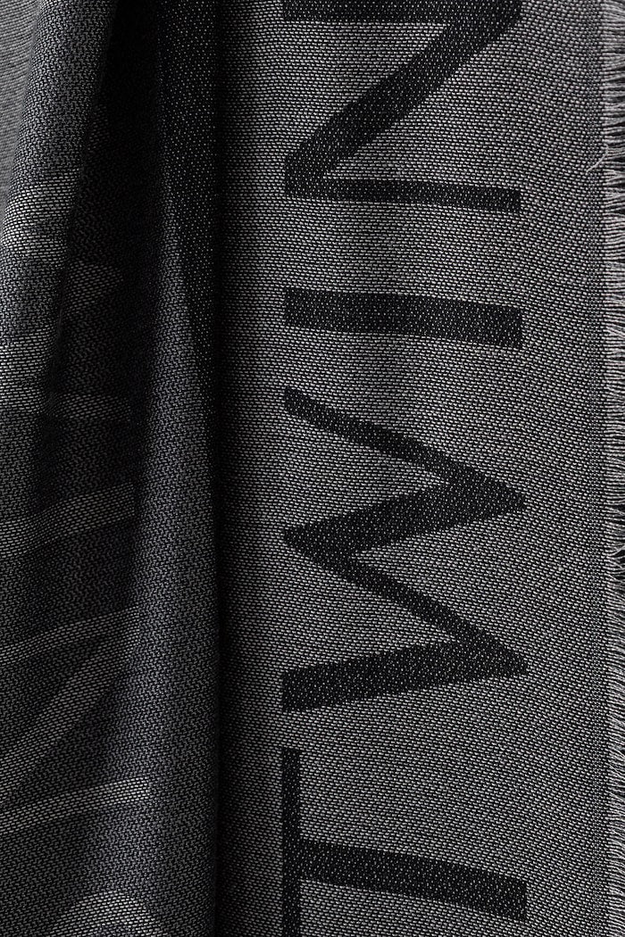 TWINSET Stola Donna Jacquard con logo 262TO5490 Nero