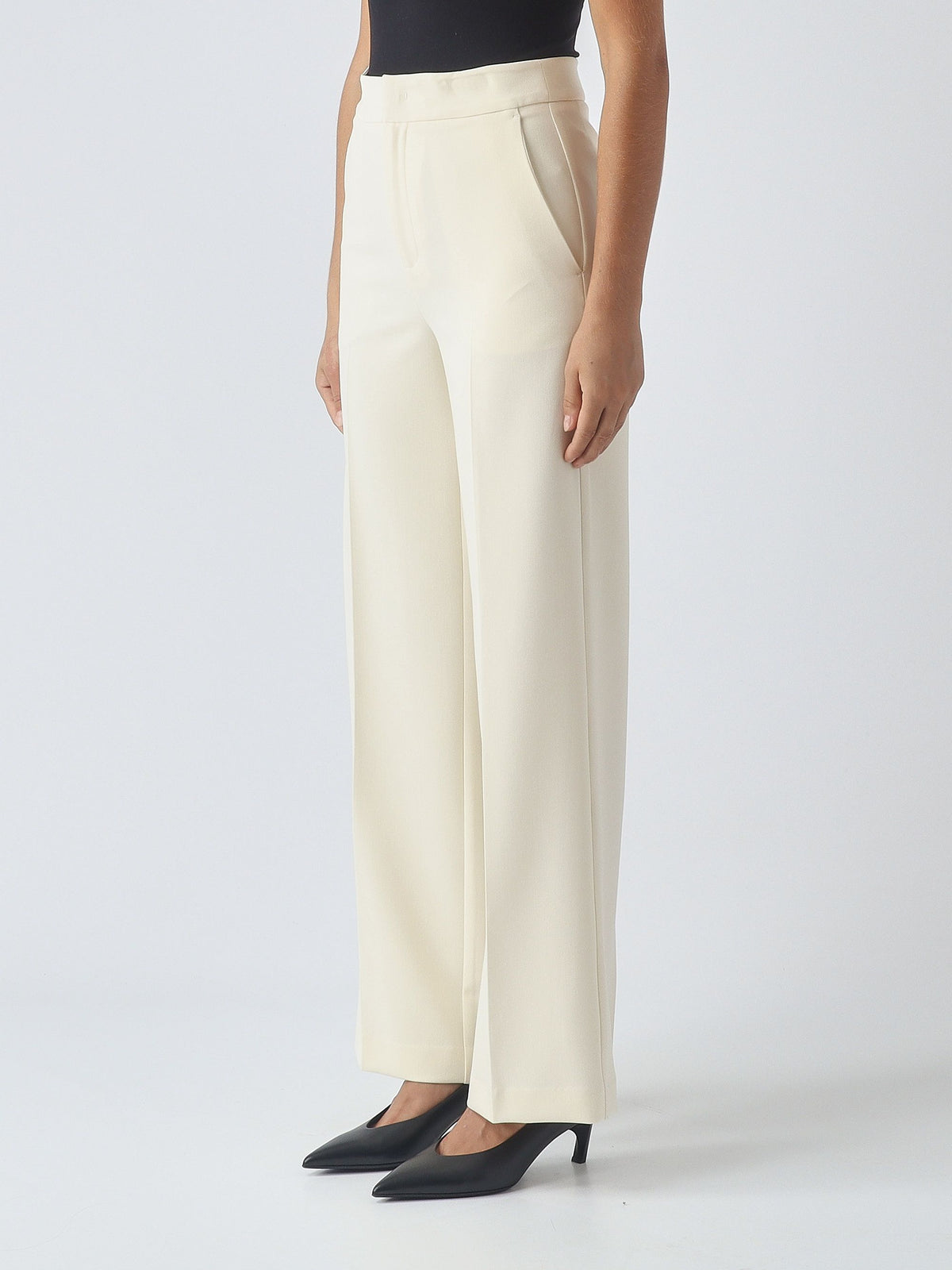 TWINSET Pantaloni dritti in crêpe 262TT2423 Madreperla