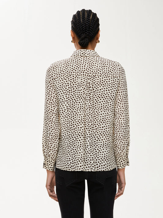 I BLUES Camicia Donna VULCANO Pois marrone