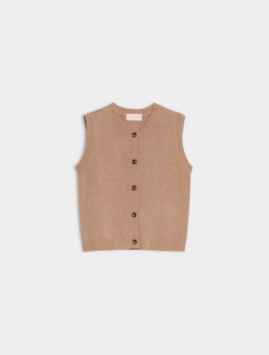 I BLUES Gilet in maglia Donna IBLSUPERBO Camel