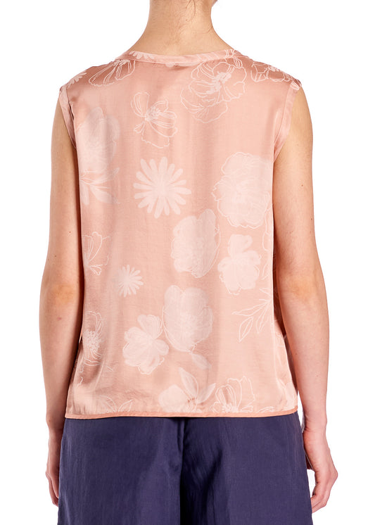 ALESSIA SANTI Blusa smanicata 611SD45062 Floreale