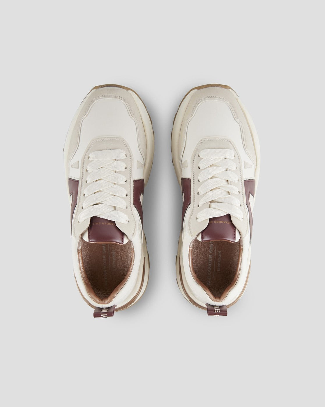 ALEXANDER SMITH Sneakers LIVERPOOL DONNA ASBCLPW2006FBX Off White Bordeaux