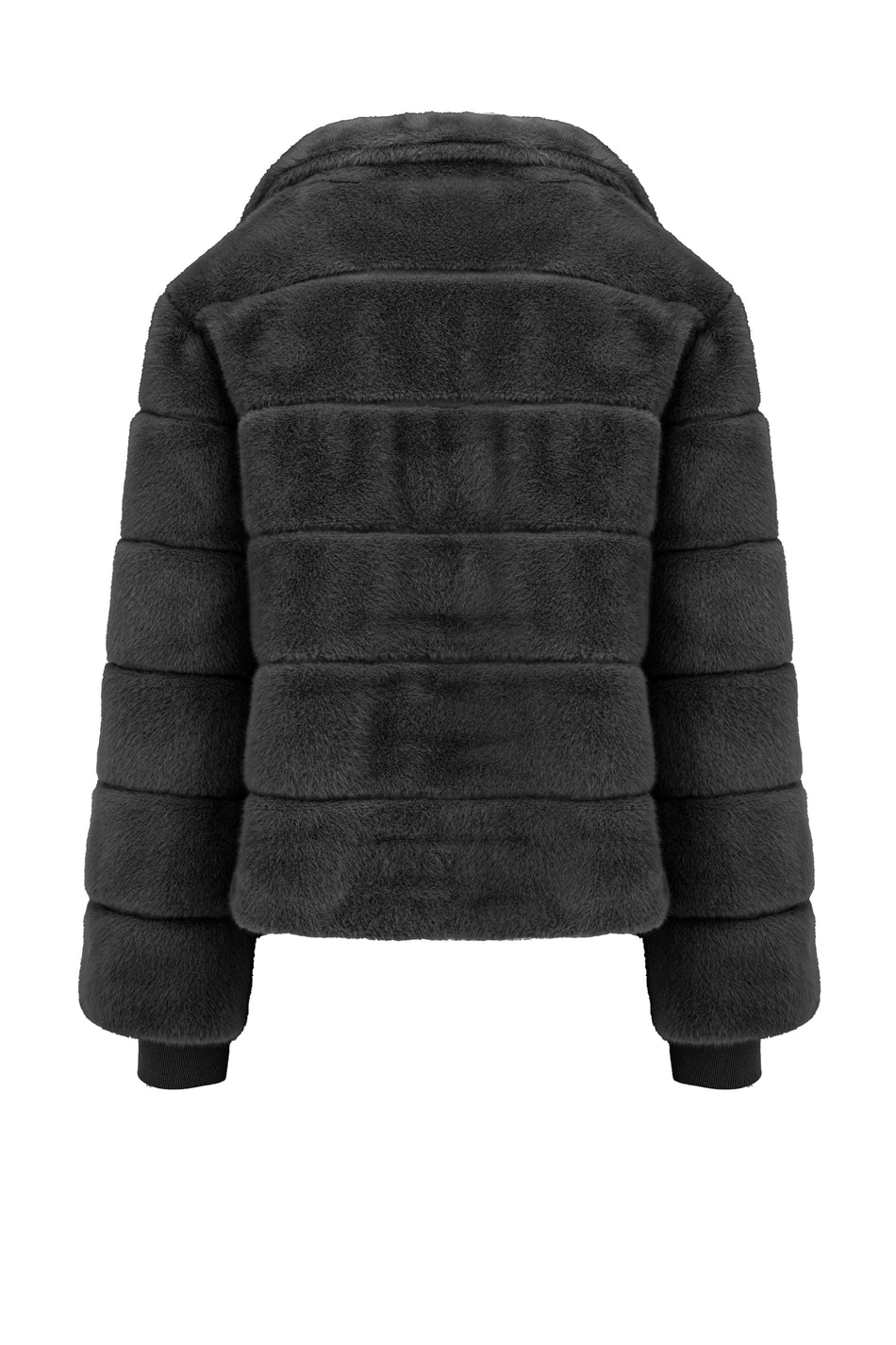 BOMBOOGIE Cappotto Corto Donna Cape fur Jacket JW9817FSB6 Black 90