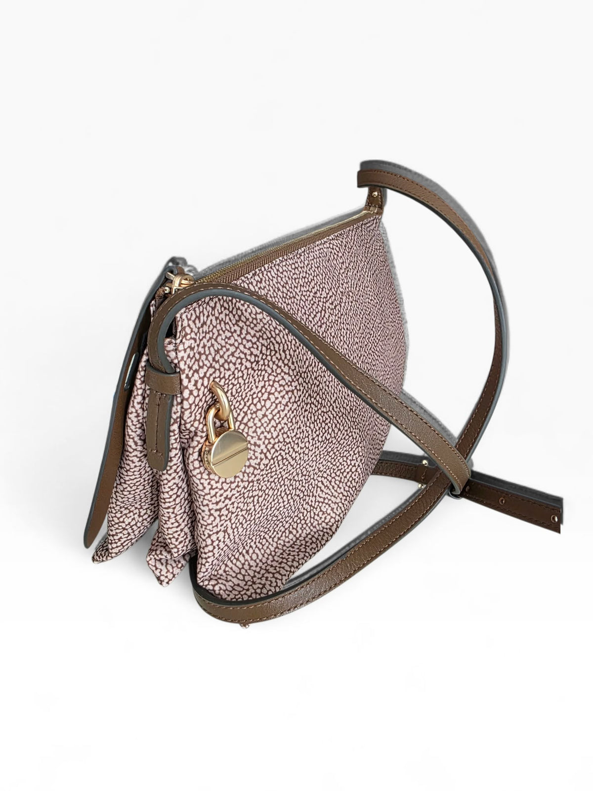 BORBONESE Borsa Cross Over 91010353 0189 994 Beige Marrone