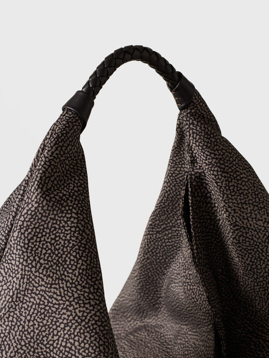 BORBONESE Borsa Hobo Large 91010207 0195 M32 Catrame