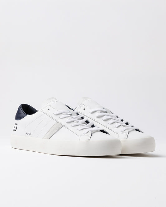 D.A.T.E. Sneakers Uomo HILL LOW CALF White Blue
