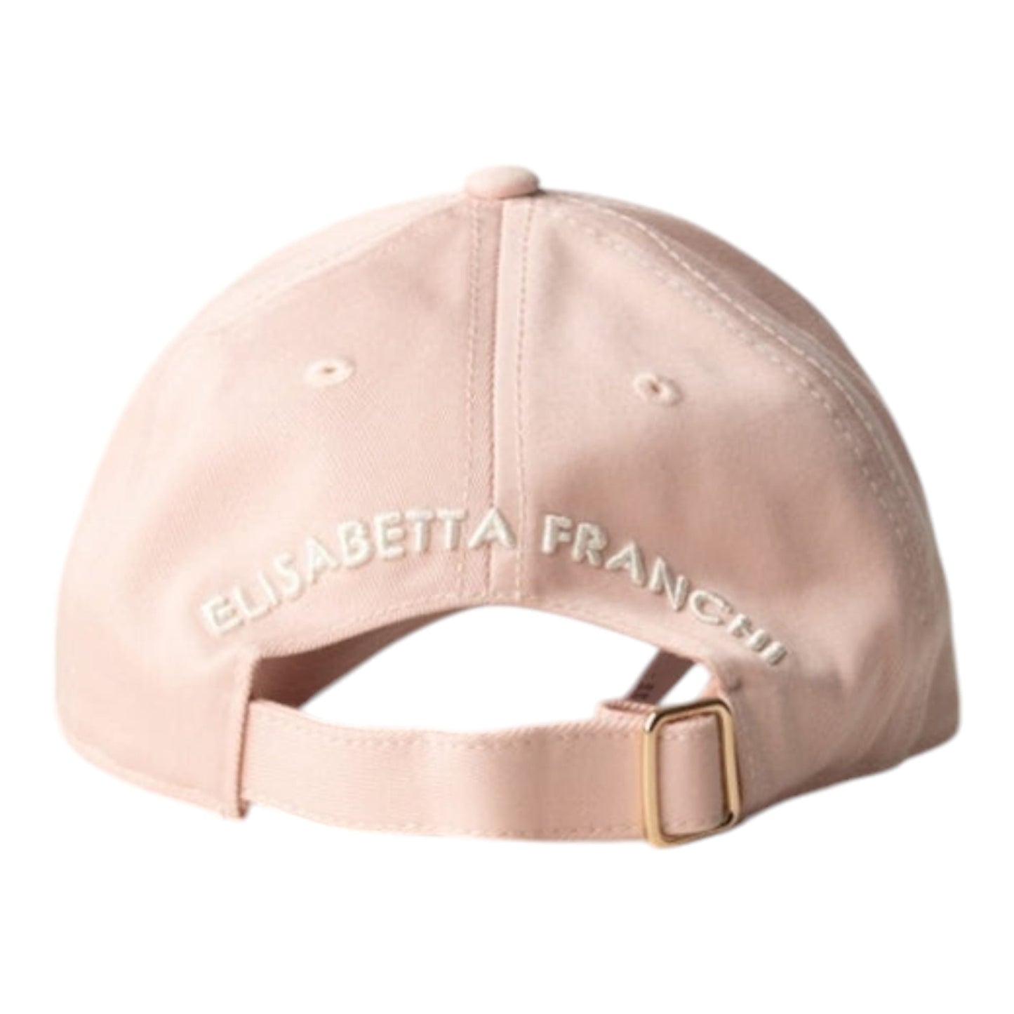 ELISABETTA FRANCHI Cappello baseball in canvas con ricamo CL06F51E2 Rosa Baby