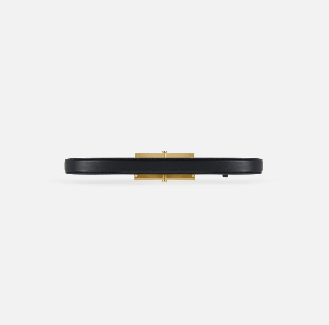 ELISABETTA FRANCHI Cintura con fibbia logo CT57S57E2 Nero