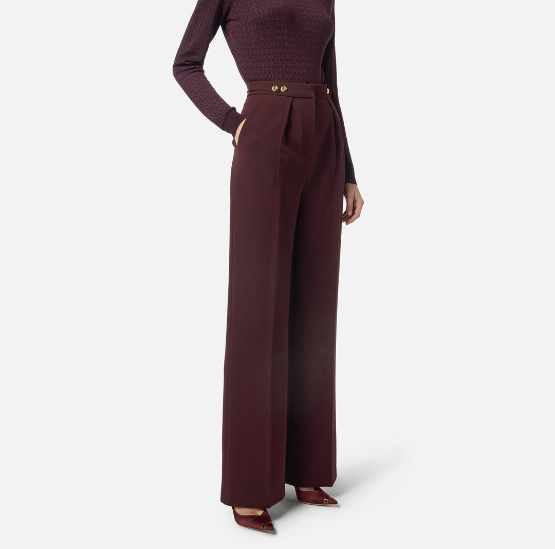 ELISABETTA FRANCHI Pantaloni in crepe con accessorio gioiello
PA09956E2 Merlot