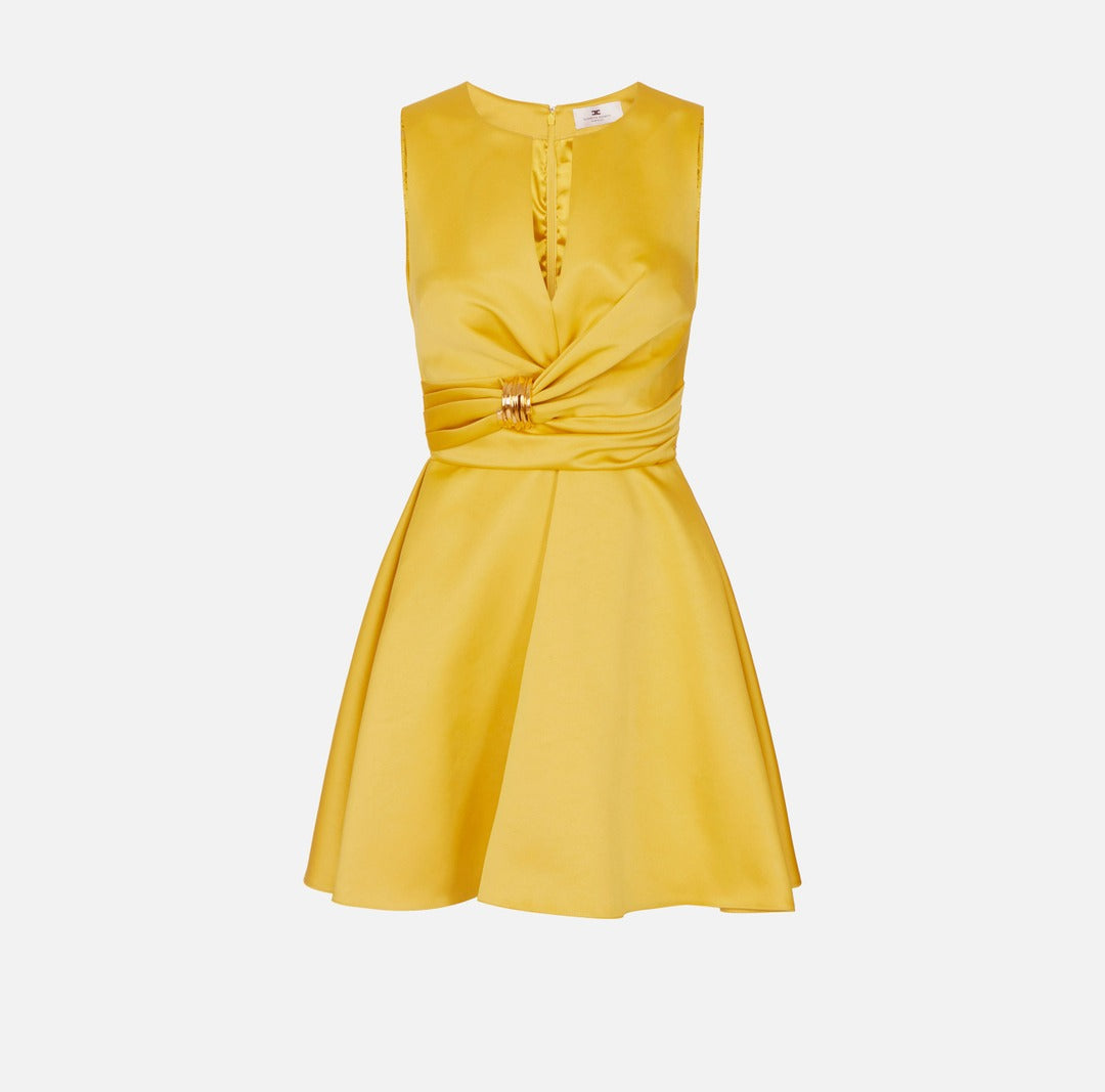 ELISABETTA FRANCHI Satin dress AB87261E2 Sun