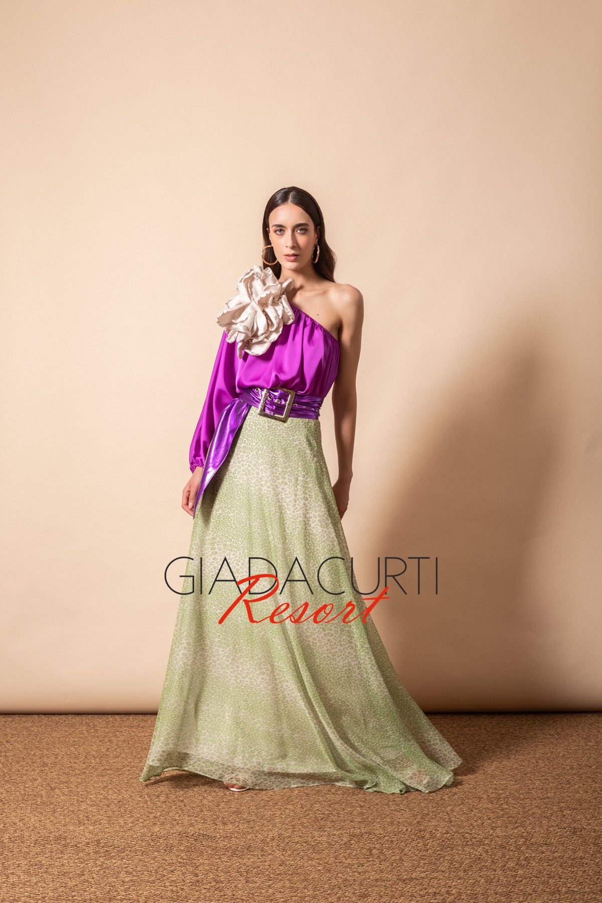 GIADA CURTI Top Monospalla Satin GCR24TM140S30 Viola