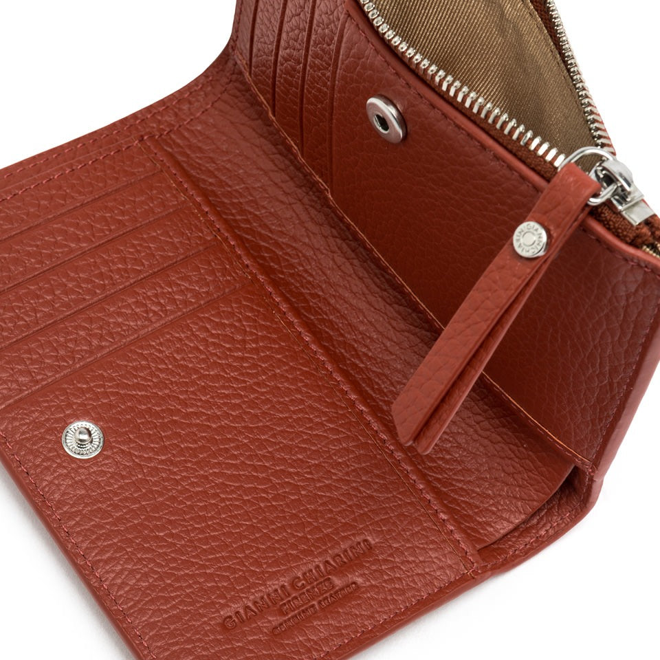 Gianni Chiarini WALLETS Dollar Wallet PF 6003 GRN Brick Red