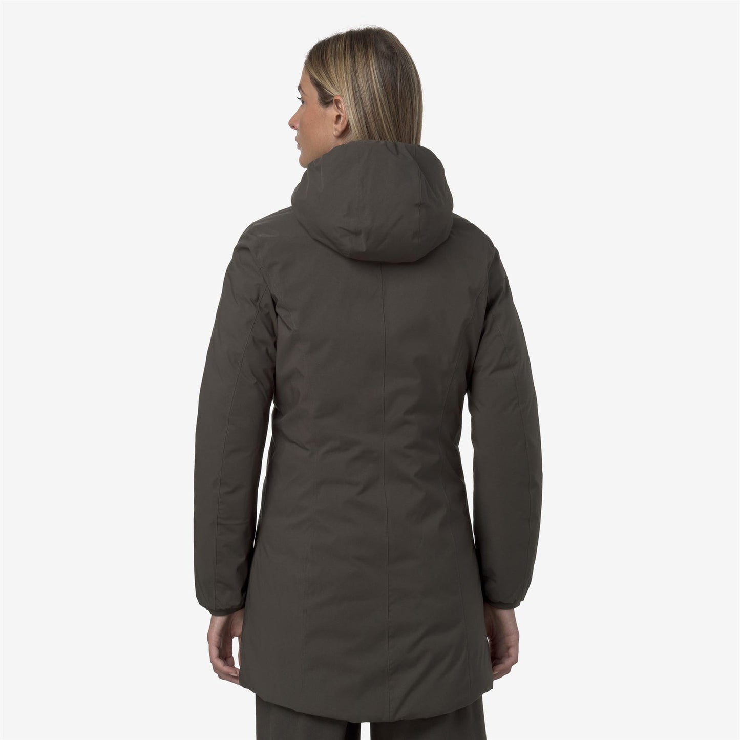 K-WAY Women's Jacket DENISE ST THERMO DOUBLE K8134CW Black Olive Green Oak B42