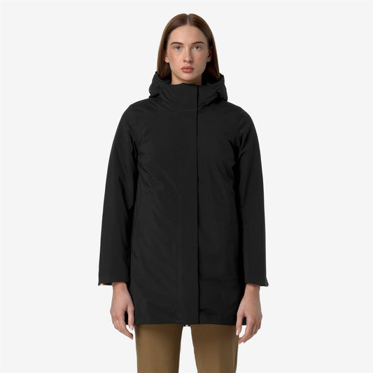 K-WAY Giaccone Donna MATHIEL BONDED PADDED K5136DW Black Pure AT0