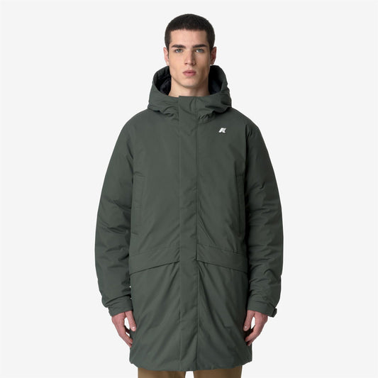 K-WAY Giaccone Uomo JARNO ST THERMO K4131KW Green B Black P AGQ