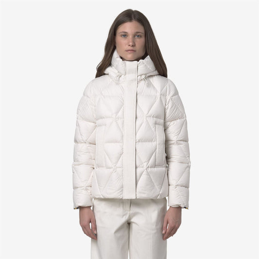 K-WAY Giubbino Donna LETHILLE THERMO MICROFIBER K7136KW White Gardenia Combo B2Z