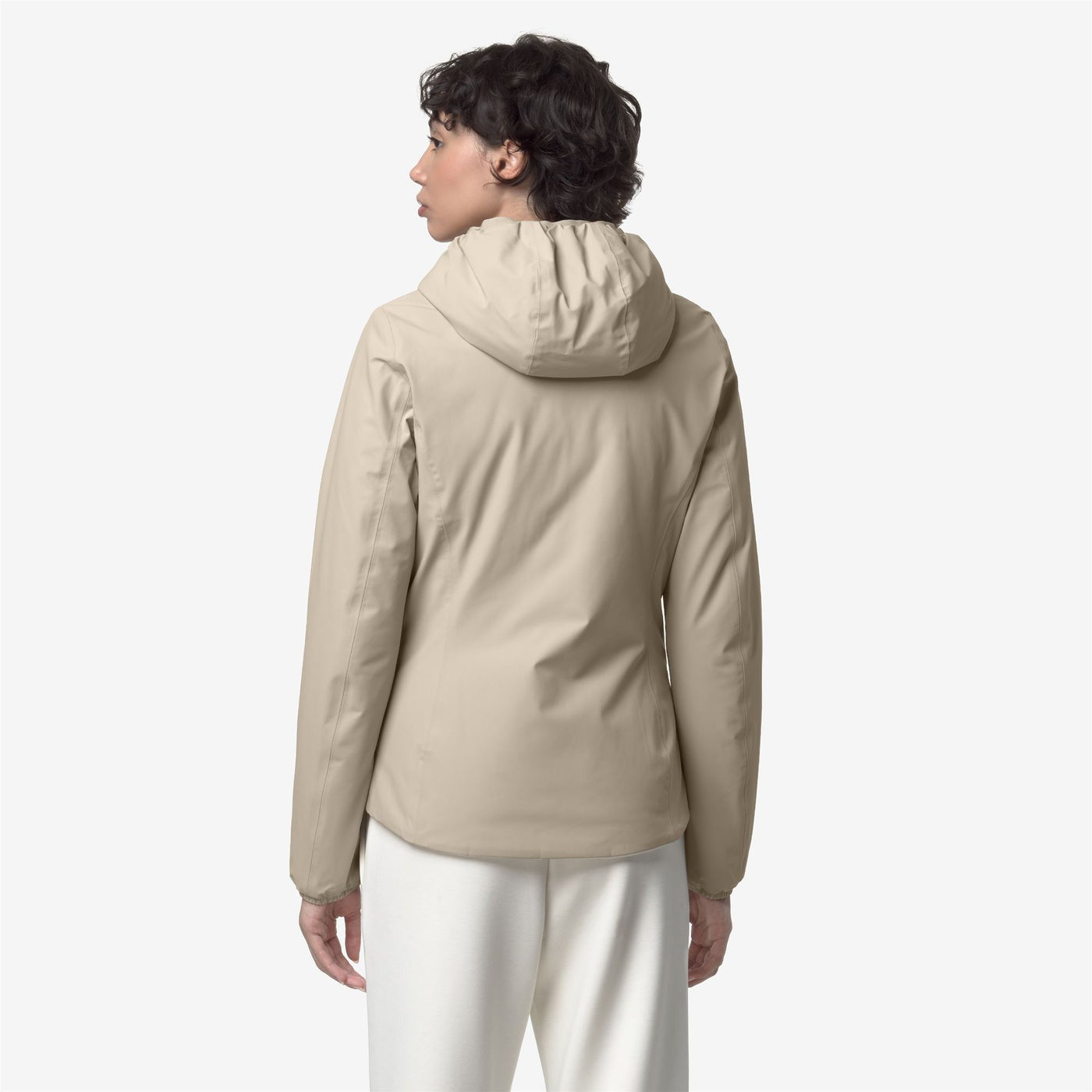 K-WAY Giubbino Donna LILY ST WARM DOUBLE K6128TW Beige Cashmere White Gardenia BBA
