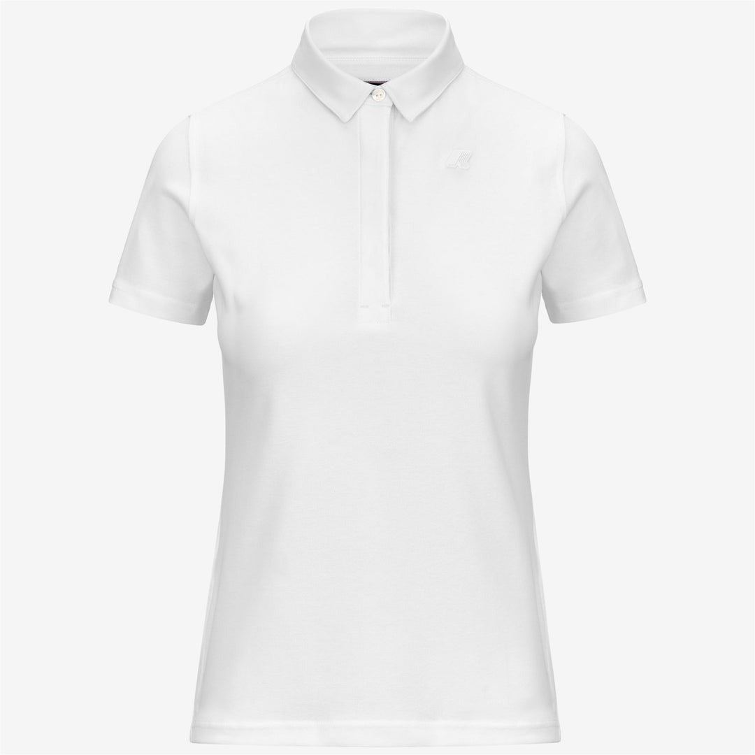 K-WAY Women's Polo Shirt AMEDEA PIQUE K1127GW White 001