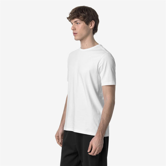 K-WAY T-Shirt Uomo ADAME LIGHT STRETCH JERSEY K71349W White 001