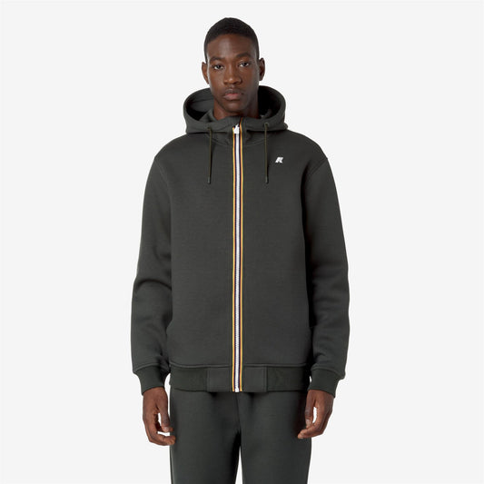 K-WAY Felpa Uomo RAINER SPACER K2141DW Green Blackish WMR