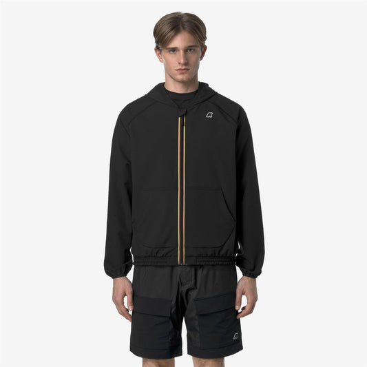 K-WAY Felpa Uomo SIA K8138RW Black Pure USY