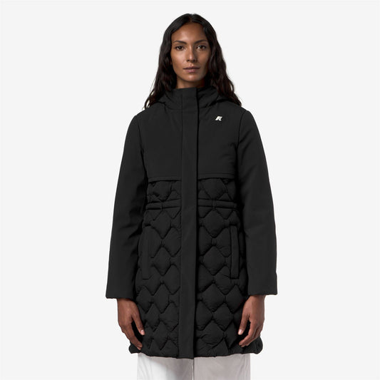 K-WAY Giaccone Donna SIPHELLE HYBRID WARM SHELL K8161EW Black Pure USY