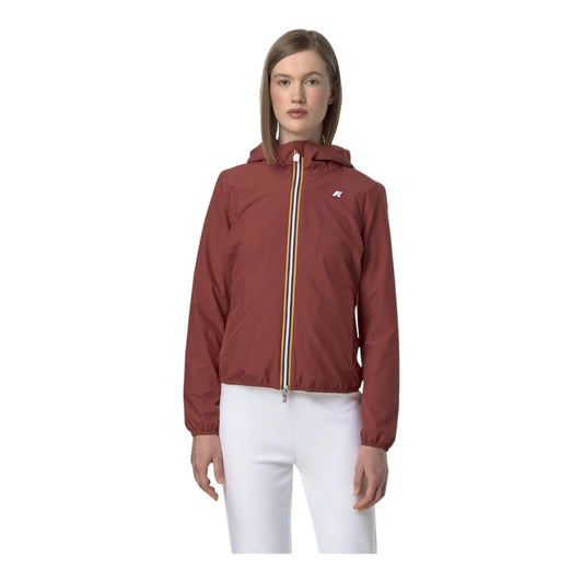 K-WAY Women's Jacket LILY STRETCH POLY JERSEY K8138QW Red Brownish WNM