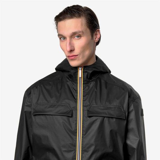 K-WAY Giubbino Uomo CLAD EXTRA LIGHT 3L K3134GW Black Pure USY