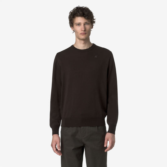 K-WAY Maglia Uomo SEBASTIEN MERINO K2142EW Black Coffee 260