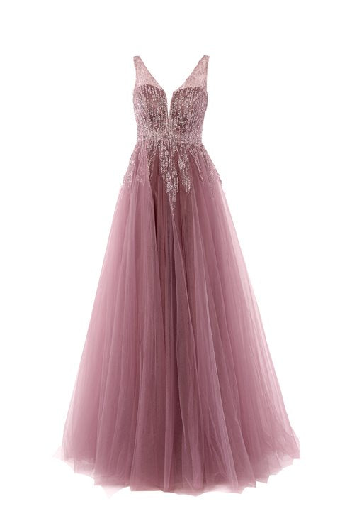 KUEA Long Dress + Stole 6871 Lavender