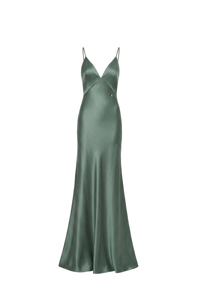 KUEA Dress and Stole DX265007 Sage Green