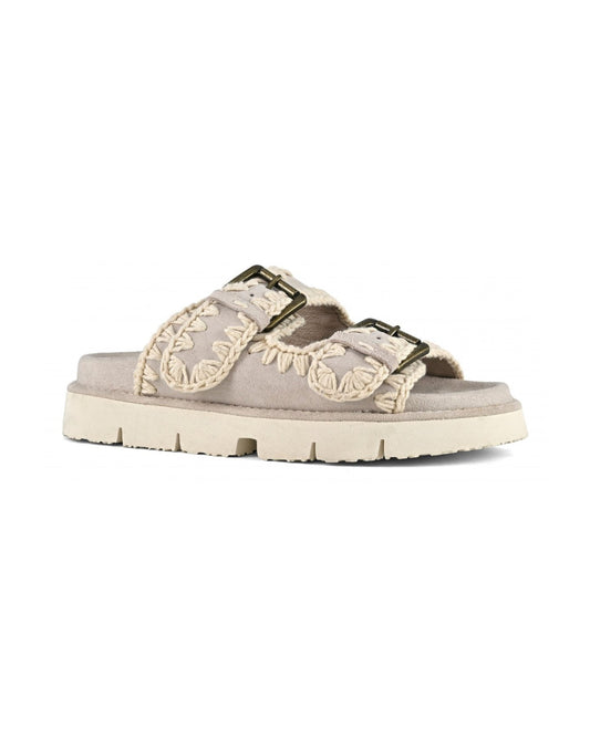 MOU Bio sandal two buckles Ghiaccio