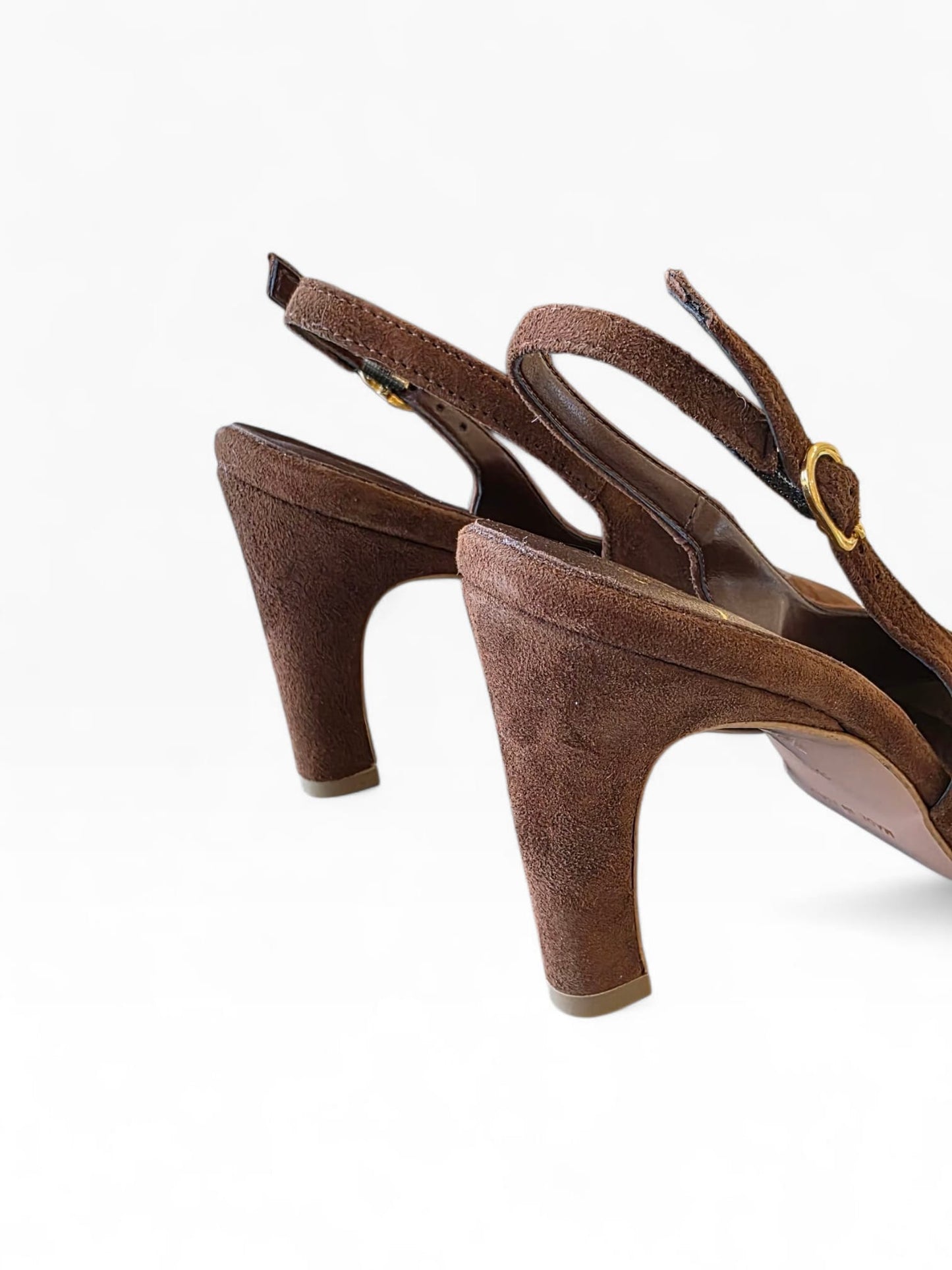 OVYE' Suede Slingback AC1482CAM Chocolate