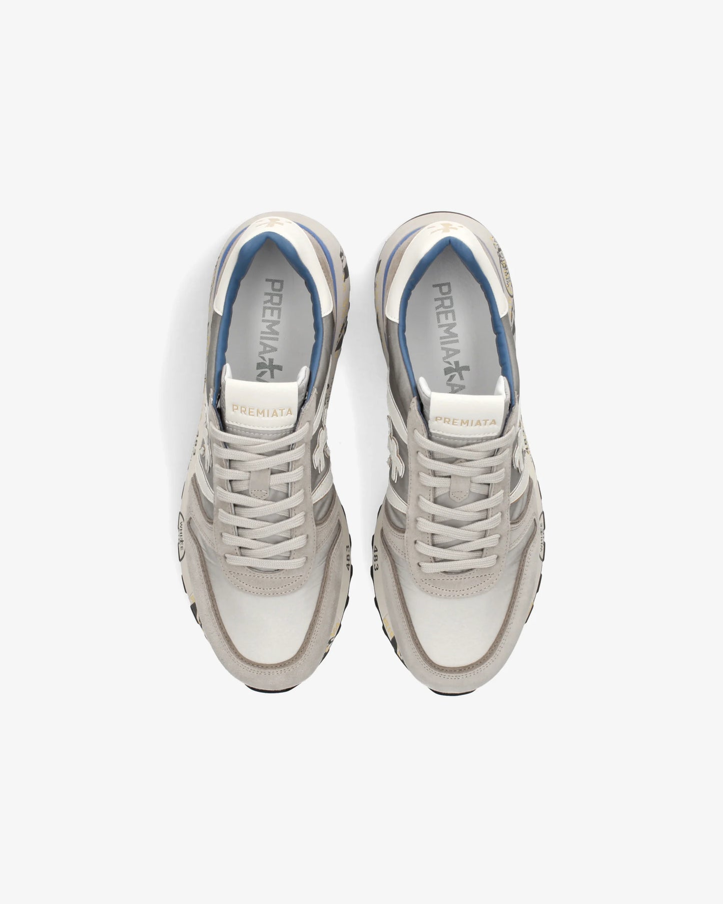 PREMIATA Scarpe Uomo LANDER VAR 8010 Grigio Chiaro