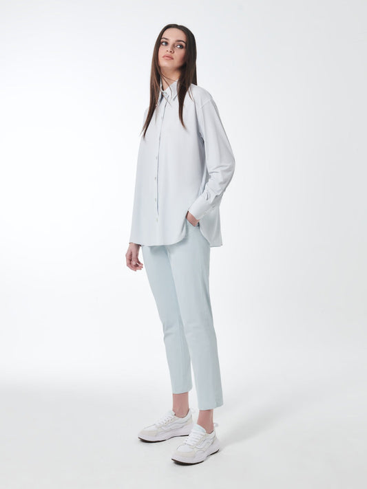 RRD Roberto Ricci Designs Camicia Donna Oxford Boyfriend Wom Shirt 25754 Bit Of Blue 65