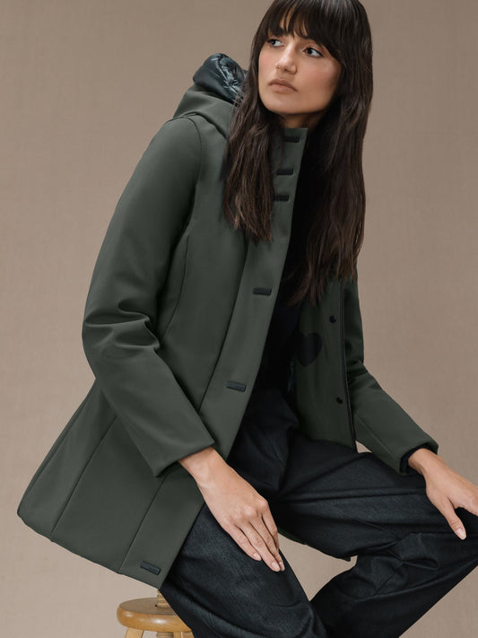 RRD Roberto Ricci Designs Giaccone Donna Winter Montgomery Wom Jkt W24505 Forest Green 20