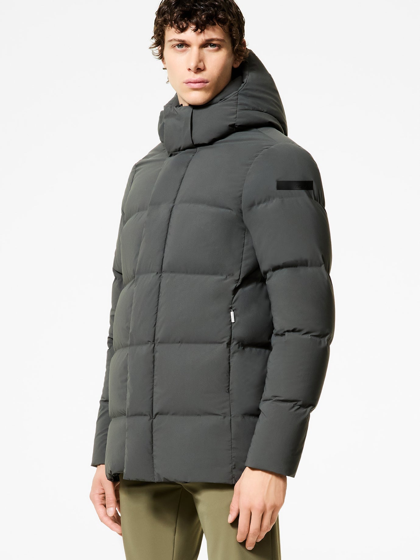 RRD Roberto Ricci Designs Giubbino Uomo Surflex Winter Tubic 14 Mdm Deta Hood Jkt W25007 Green Forest 20