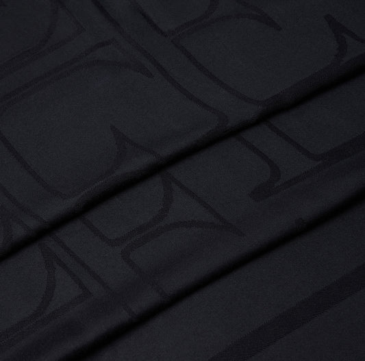 ELISABETTA FRANCHI Sciarpa Foulard in viscosa e modal SC02F66E2 Nero