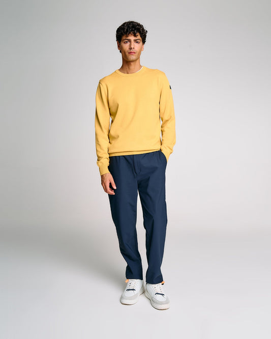 SUNS Maglia Uomo Girocollo Carlos Easy in filato morbido MGS63015U Ocra