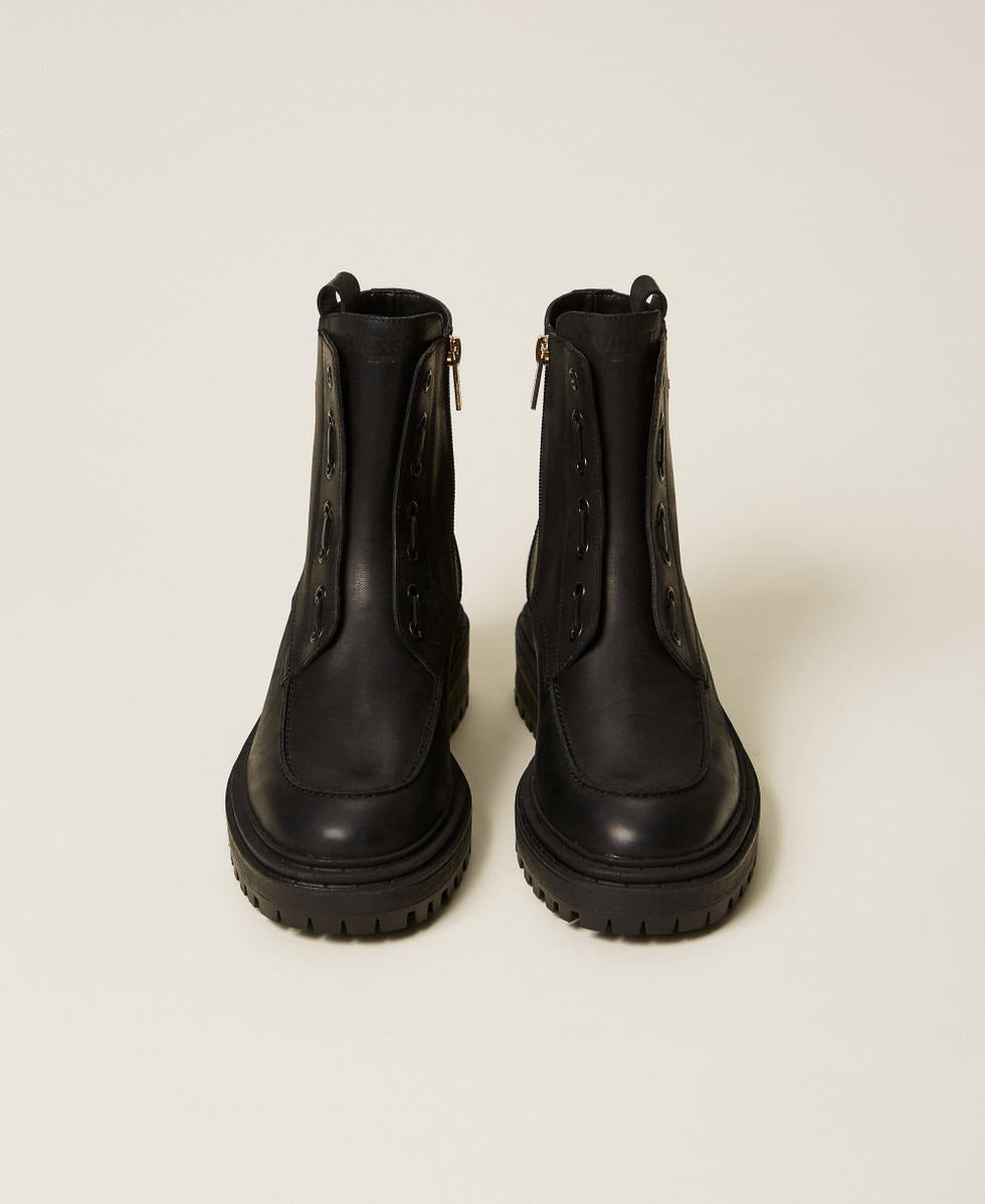 TWINSET Anfibi Donna 252TCP184 Nero
