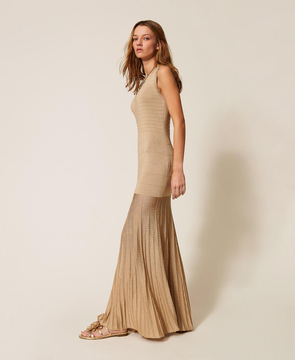 TWINSET Abito 261TP3123 Delicated Sand Lurex