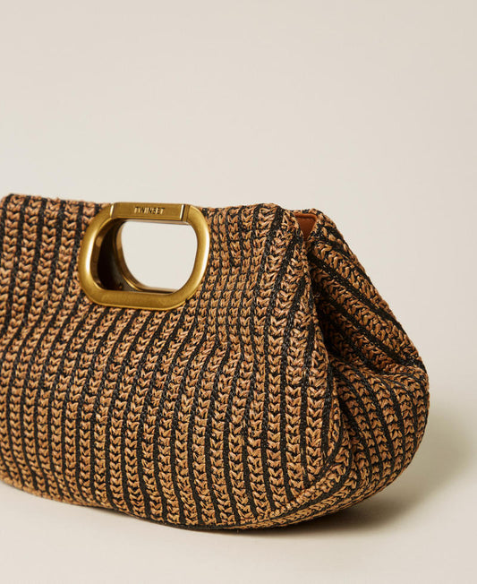TWINSET Borsa Clutch 261TB7500 Bic Cuoio Nero