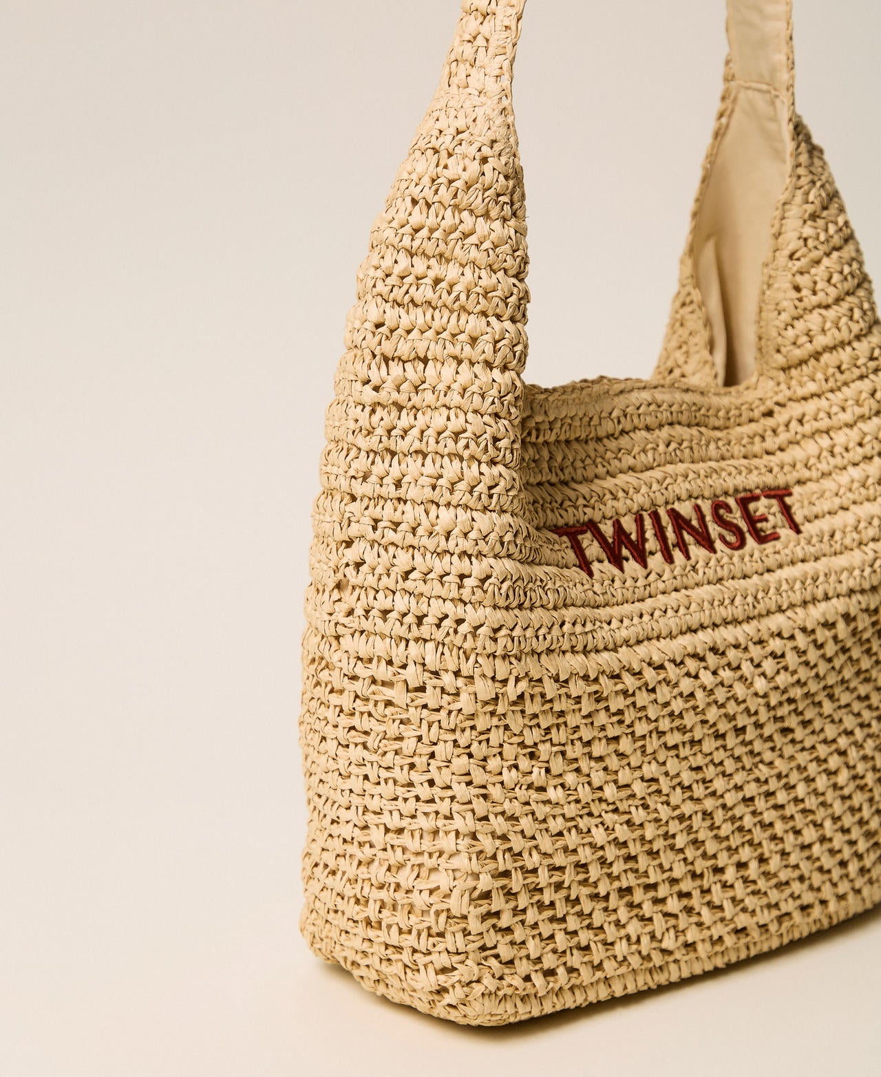 TWINSET Borsa Hobo 261TD8310 Paglia