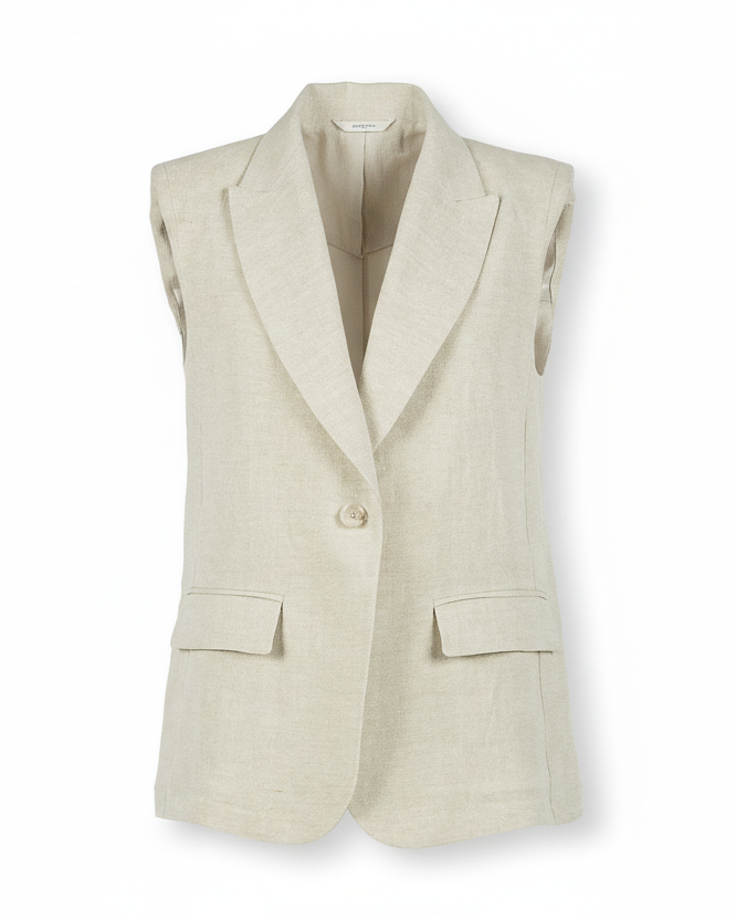 TWINSET Gilet 261TT2522 Natural Bright Linen