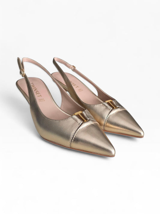 TWINSET Slingback Donna 261TCP034 Platino