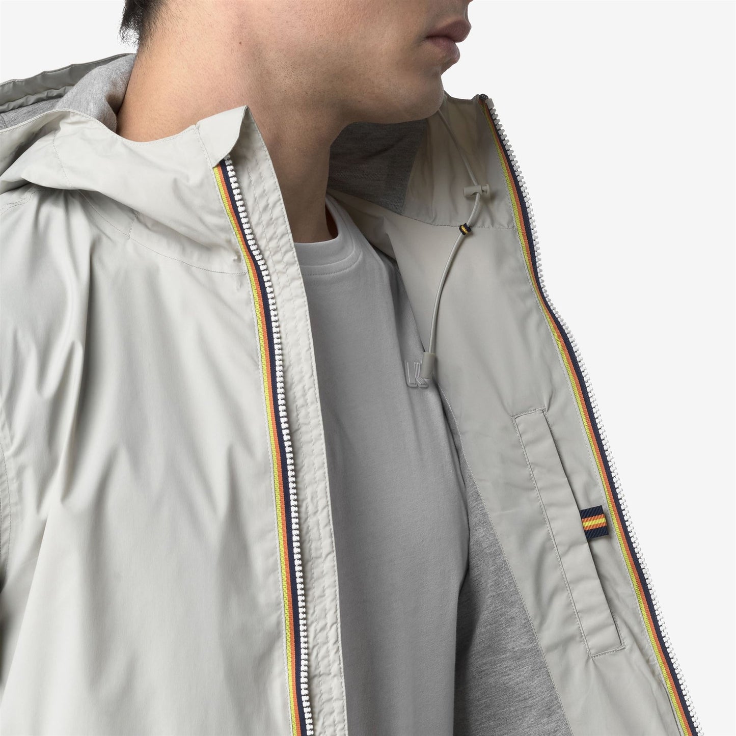 K-WAY Men's Jacket JACK STRETCH NYLON JERSEY K2121NW LIGHT BEIGE 634