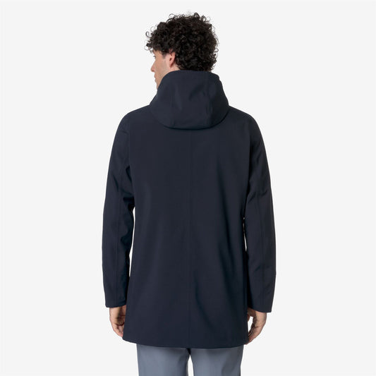 K-WAY Giaccone Uomo MARLYN BONDED K7126UW Blue Depth-Blue Dept A2B