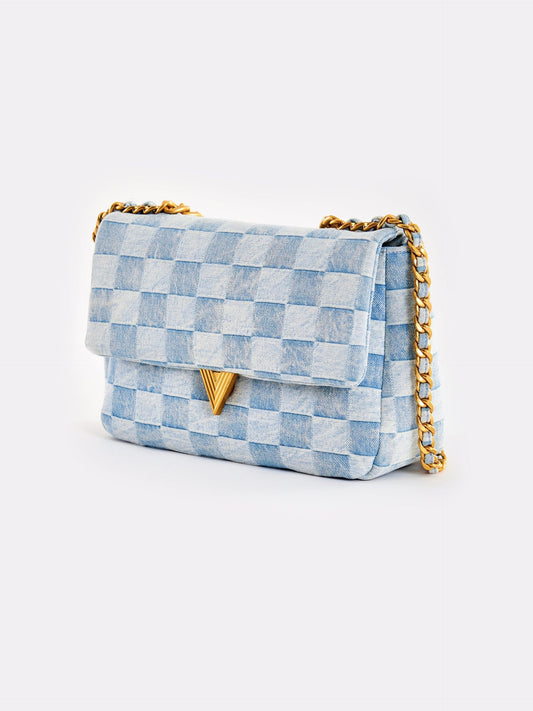 VICOLO Borsa a Tracolla DAMA BAG VB0011 Denim