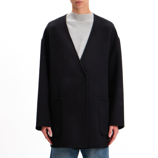 VICOLO Cappotto lana TS0031 Nero